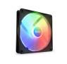 NZXT F140 RGB Core - 140mm Hub-Mounted RGB Fan - 8 Individually-Addressable LEDs - Semi-Translucent Blades - High Static Pressure & Airflow - Quiet Operation - PWM Control - CAM Software - Black - ‎RF-C14SF-B1